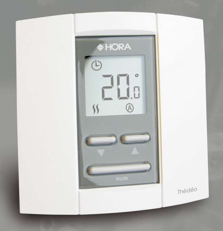 thermostat d'ambiance élect. " Thédéo " avec fil pilote 6 ordres 15 Amp