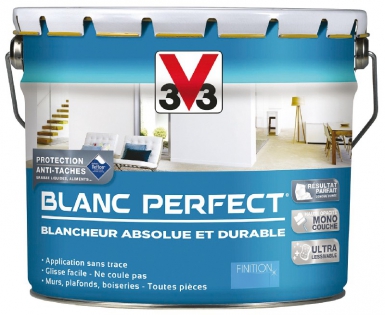 Peinture Blanc Perfect Monocouche Ultra Couvrant Traité Anti