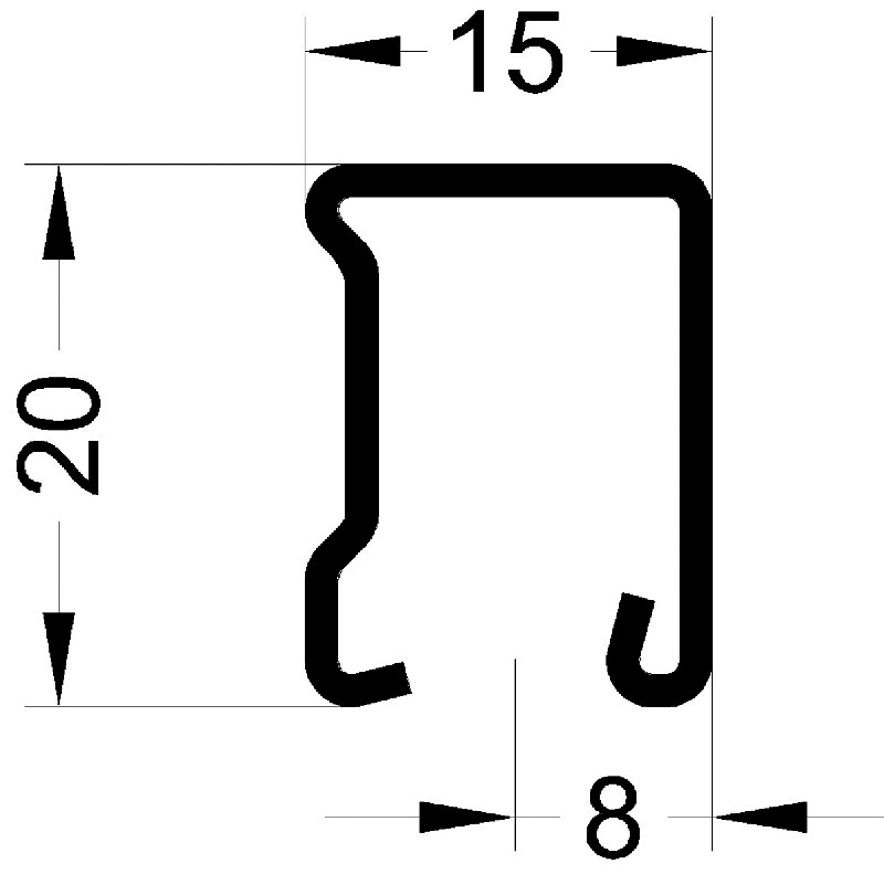 profil&eacute;s acier doux 018.215