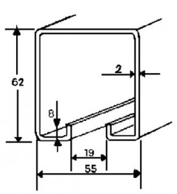 FERRURES POUR PORTES COULISSANTES 019.804