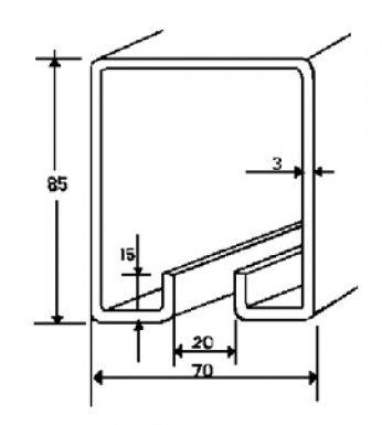 FERRURES POUR PORTES COULISSANTES 019.805