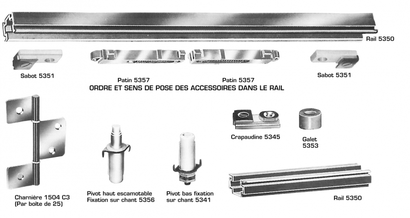 FERRURES POUR PORTES PLIANTES 059.803