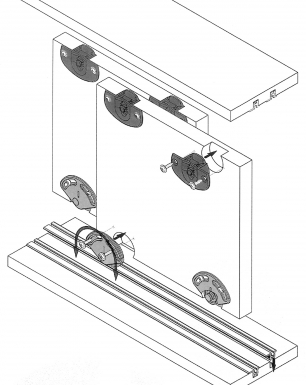 FERRURES POUR PORTES COULISSANTES 059.829