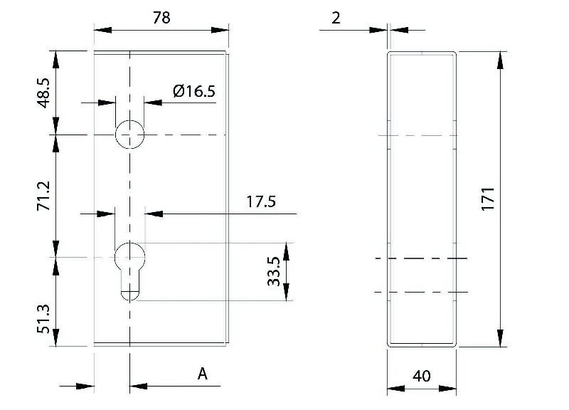 SERRURES POUR MENUISERIE METALLIQUE 088.383