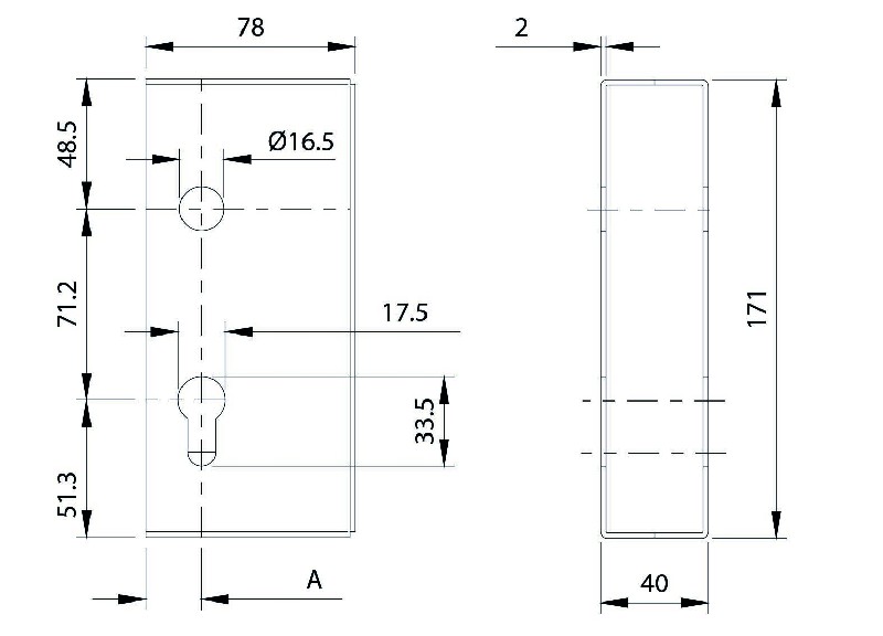 SERRURES POUR MENUISERIE METALLIQUE 088.381