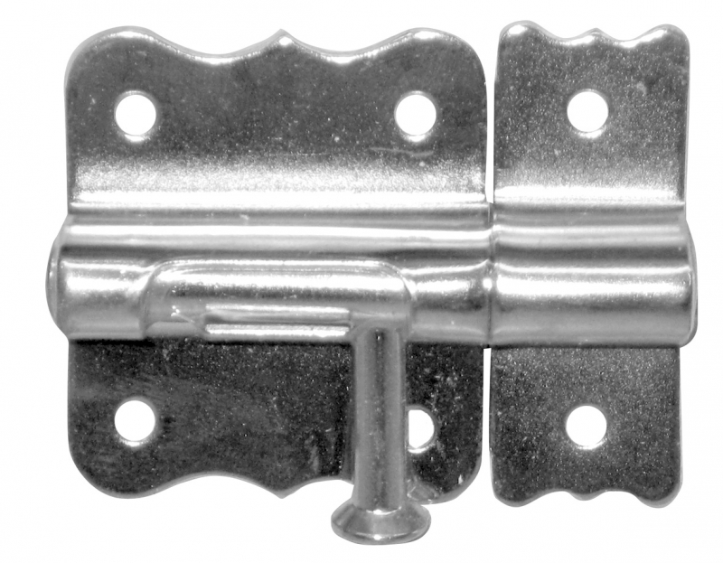 Serrure à Pousser Pour Tiroir Intérieur - Verrou 800/14 G.180 Mm - Pêne Rond - Neuf Sous Blister KeyMet