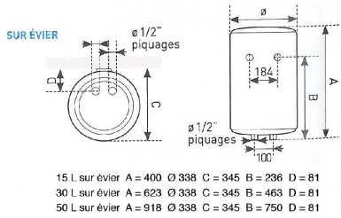 CHAUFFE-EAU ELECTRIQUES 210.203