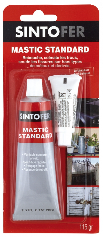 Mastic polyester bi-composant - pour métaux - Sintofer Standard