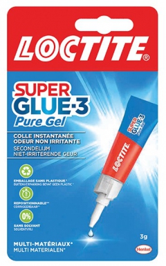 Colle super glue pour porcelaine et céramique GEL - Flacon de 20