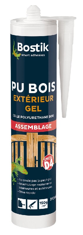 colle bois extérieur - gel - cartouche 310 ml