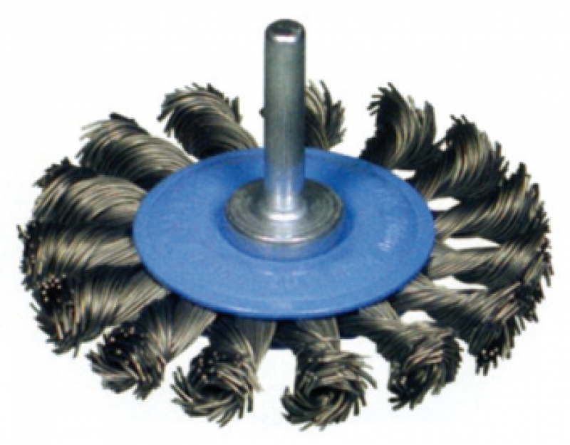 Brosse Circulaire Acier Laitonné Ø70mm - Queue Hexa 6,35mm Pour Perceuse