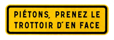 Panneau Pieton Dim 1000x300 Jh