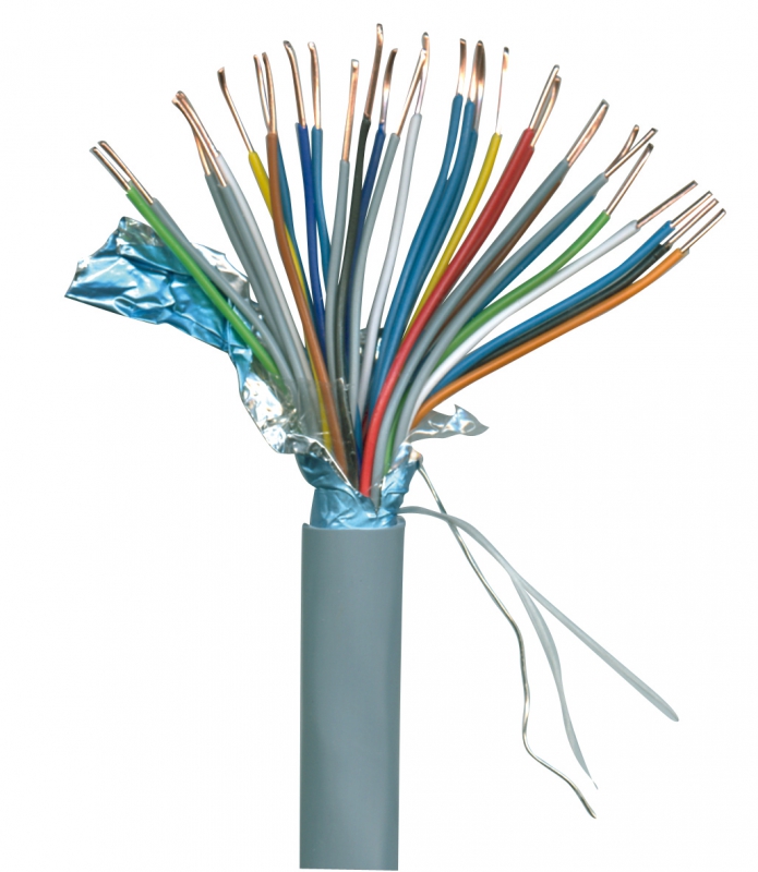 Câble Téléphone 2 Paires, Section 0.6mm², Longueur 10 M, Couleur Ivoire, Pour Interphone Ou Téléphone Fixe - 8