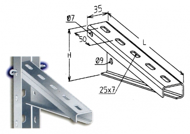 SUPPORT DE CABLE ET CONDUITS 514.020