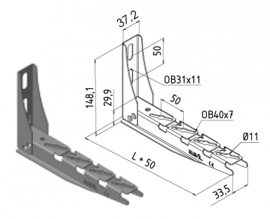 SUPPORT DE CABLE ET CONDUITS 514.051