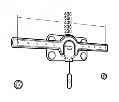 supports &eacute;crans muraux 618.236