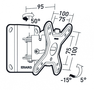 supports &eacute;crans muraux 618.239