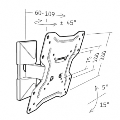 supports &eacute;crans muraux 618.338