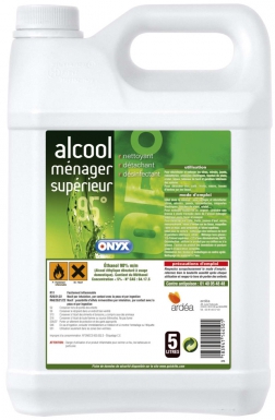 ALCOOL MÉNAGER nettoyant, détachant, lave glace.bidon 5 L