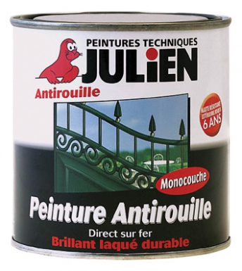 peinture antirouille FERICOLOR - noir mat - 2,5 L