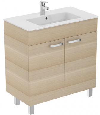 Meuble Sur Pied Ulysse 60 Cm H 85 5 Cm P 45 Cm 2 Portes Bois Grise