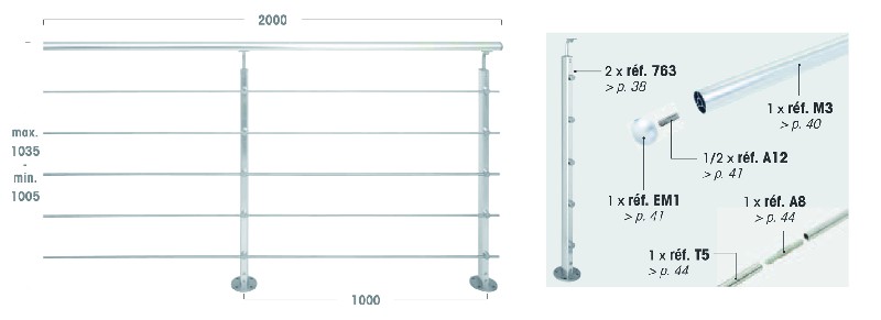 BALUSTRADES - MAINS COURANTES 893.286